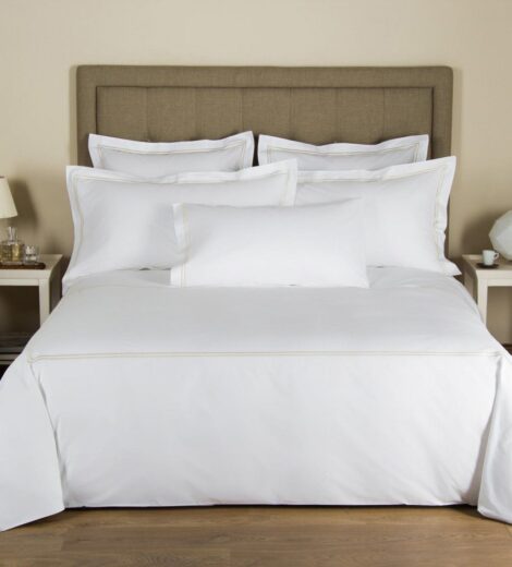 COTTON WHITE BED SHEET FOR HOTELS