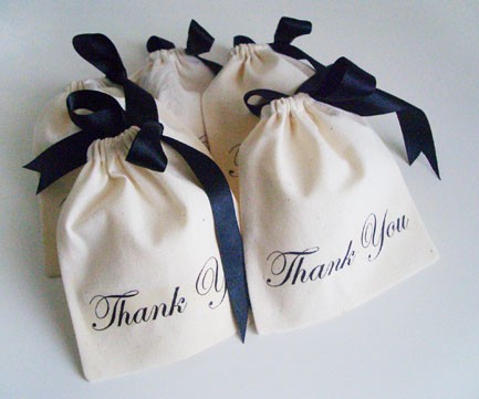 COTTON CANVAS DRAWSTRING POUCH WITH BLACK RIBBON (280 GSM)