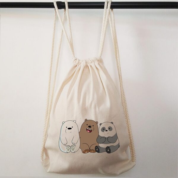 COTTON CANVAS DRAWSTRING BAGS BACK PACK (140 GSM)