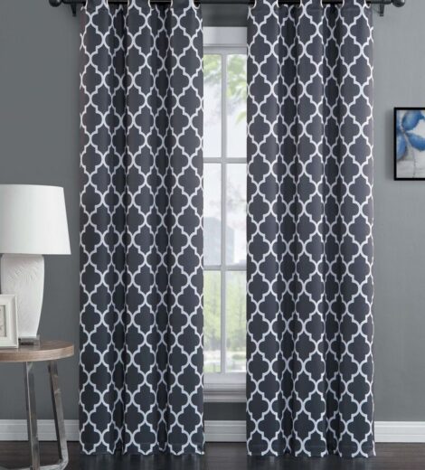 2 Piece Window Curtain Set - 8 Feet