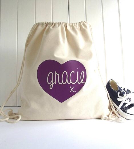 COTTON CANVAS DRAWSTRING BAGS BACK PACK WITH SCREEN PRINTING (180-200 GSM)