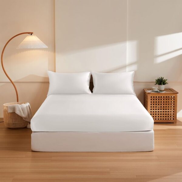 White Fitted Sheets for Hotel and Hospital