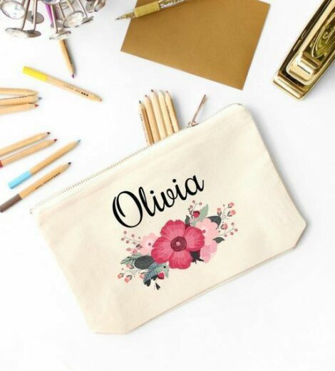 COTTON CANVAS MAKEUP POUCH 340 GSM