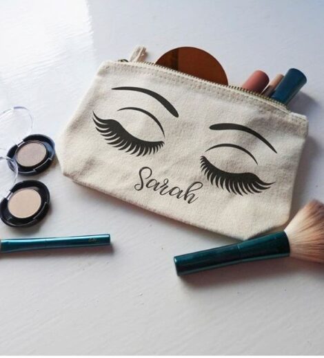 COTTON CANVAS MAKEUP POUCH 340 GSM