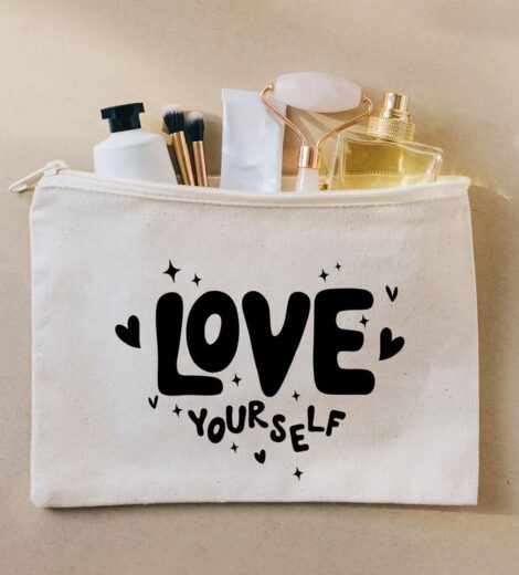 COTTON CANVAS MAKEUP POUCH 340 GSM
