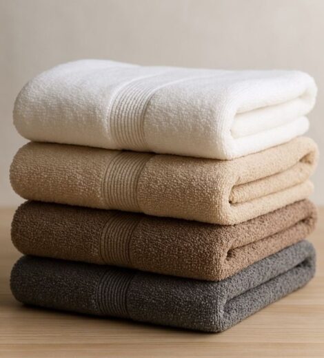 Cotton Bath Towel – Soft & Absorbent Large Towels for Adults, Bathroom, Beach, Hotel & Spa Use (Set of Towels)