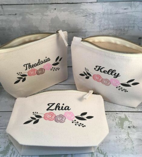 COTTON CANVAS MAKEUP POUCH 340 GSM